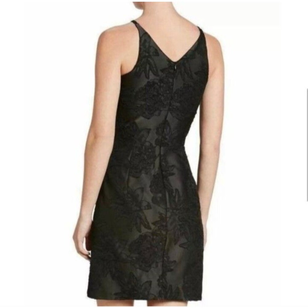 Dress The Population Plunge Kennedy Illusions Mini Dress Sz S Black Cocktail - Picture 2 of 11